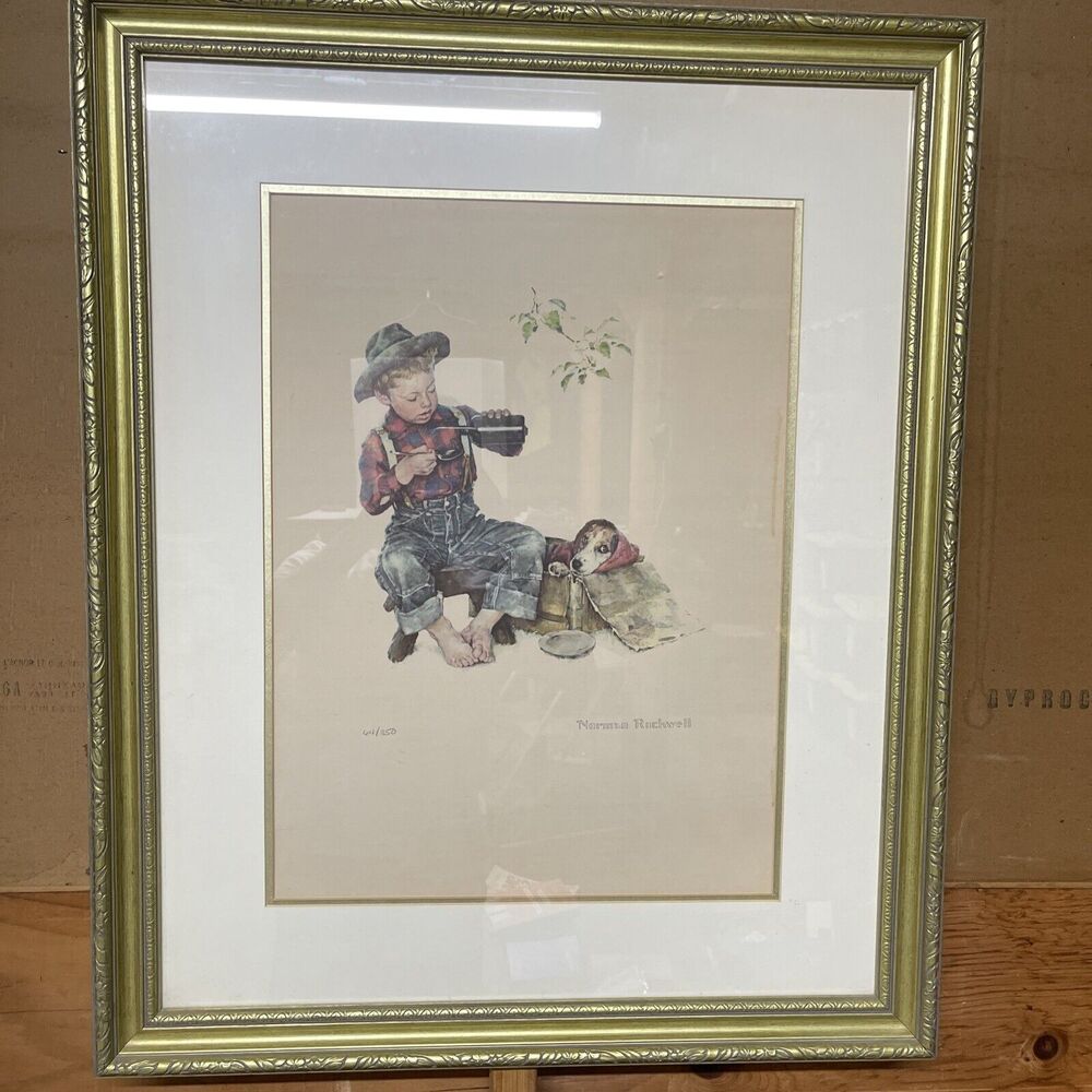 MYSTERIOUS MALADY (1958) by Norman Rockwell ~ Offset Lithograph 46/350